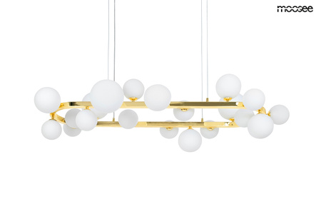 MOOSEE lampa wisząca ALURE OVAL 120       złota/mleczna