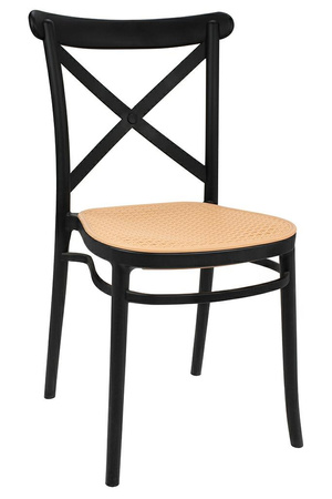 Krzesło COUNTRY czarne - polipropylen