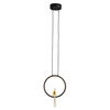 Lampa wisząca AMICI led czarno złota 27 cm