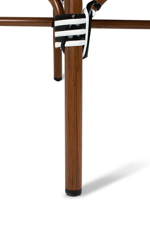 Krzesło ogrodowe CAFE AZURE biały / czarny