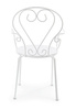 BIZZOTTO krzesło ogrodowe ETIENNE białe