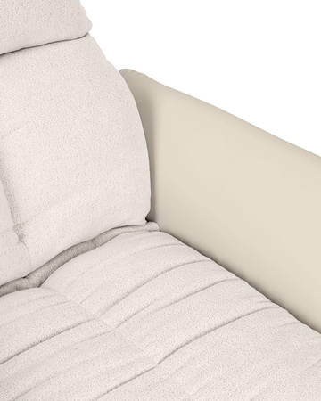 Fotel obrotowy RELAX beżowy - skóra PU, stal