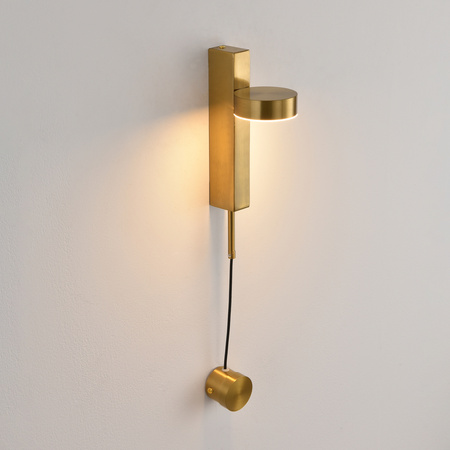 Lampa ścienna FIKO złota 120 cm