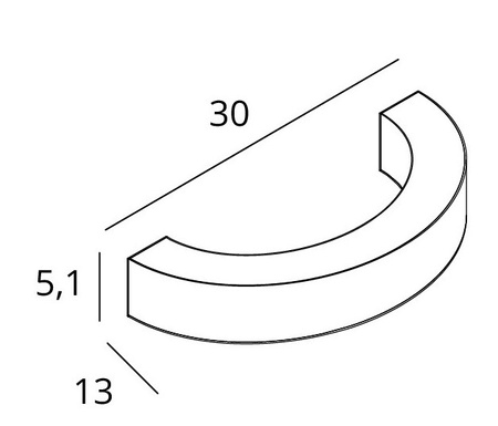 MAXLIGHT W0359 KINKIET LOTUS 7W BRUSHED BRONZE