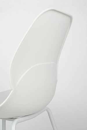 Krzesło ARIA białe - polipropylen, metal