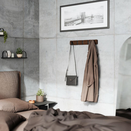 UMBRA wieszak na ubrania FLIP 5 - czarny orzech