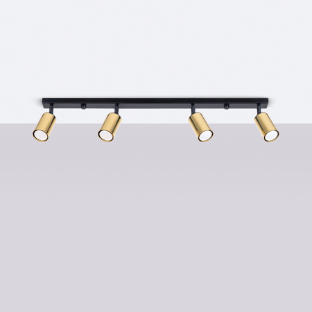 Plafon WINX 4L czarny/złoty