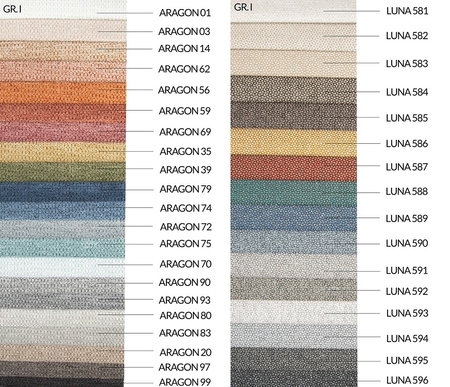 Narożnik MIA z funkcją spania - I grupa tkanin