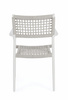BIZZOTTO krzesło ogrodowe CALETA białe    / szare