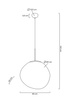 MOOSEE lampa wisząca FUSION 40 miedziana  - akryl