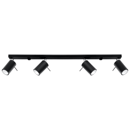 Plafon RING 4L czarny