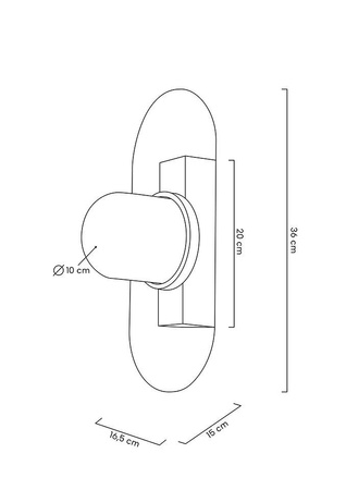 MOOSEE lampa ścienna ROSA transparentna