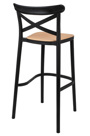 Krzesło barowe COUNTRY czarne
