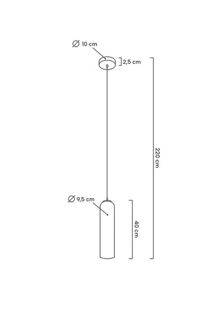 MOOSEE lampa wisząca SLACK biała