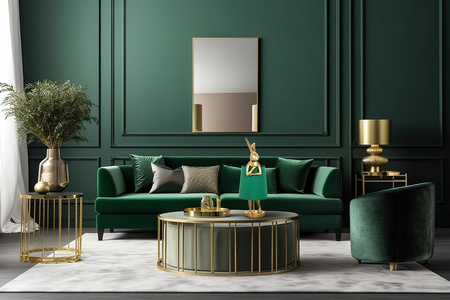 KARE lampa stołowa RABBIT 68 cm złota / zielona