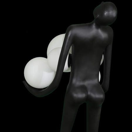 Lampa podłogowa WOMAN czarna 180 cm