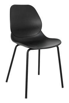 Krzesło ARIA czarne - polipropylen,       metal