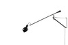 Lampa ścienna RIFLE czarna - włókno węglowe, metal