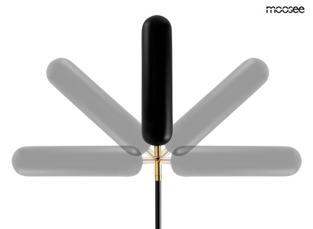 MOOSEE lampa ścienna TENTA czarna