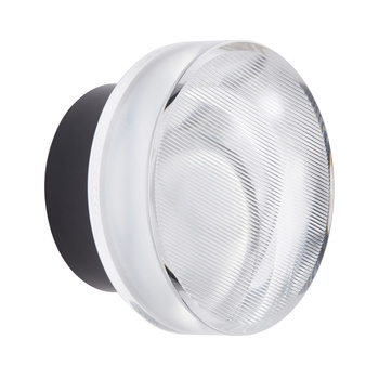 Lampa ścienna CARMELLO LED transparentna czarna 13,5 cm