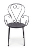BIZZOTTO krzesło ogrodowe ETIENNE czarne