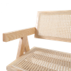 Krzesło BOHO drewniane w kolorze naturalnym z podłokietnikami