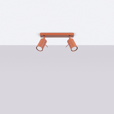 Plafon RING 2 ochra czerwona