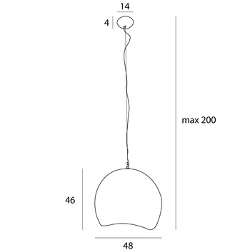 MAXLIGHT P0533 LAMPA WISZĄCA PIERRE 48CM