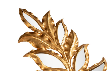 KARE lustro ścienne LEAF złote