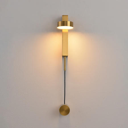 Lampa ścienna FIKO złota 120 cm