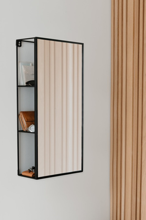 UMBRA lusto z półką CUBIKO czarne