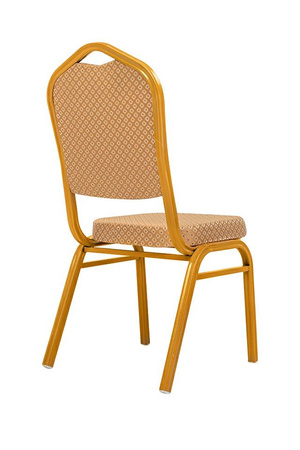 Krzesło bankietowe / konferencyjne HERA beżowe / złote