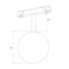 MAXLIGHT M0016N LAMPA  MAGNETYCZNA SYSTEM ON/OFF 6W 525LM 3000K