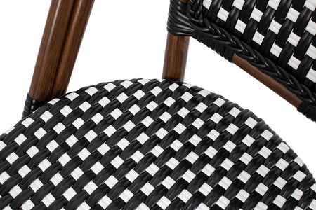 Krzesło ogrodowe CAFE PARIS ARM brązowe rattan