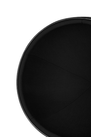 Fotel BALL BLACK czarny - włókno szklane, metal