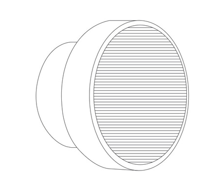 Lampa ścienna CARMELLO LED transparentna czarna 13,5 cm