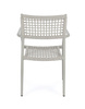 BIZZOTTO krzesło ogrodowe CALETA SATURN   szare