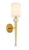 Lampa ścienna DAMA złota 52 cm