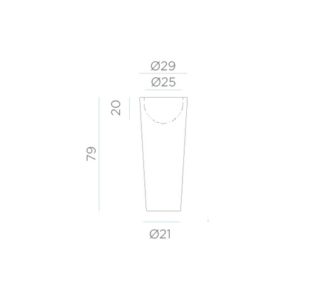 NEW GARDEN donica FICUS 80 CABLE biała