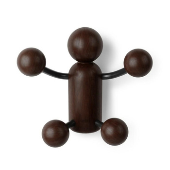 UMBRA wieszak ścienny WOODY WALL  HOOK czarny/orzechowy