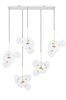 MOOSEE lampa wisząca CAPRI LINE 5 złota   - 300 LED, aluminium, szkło