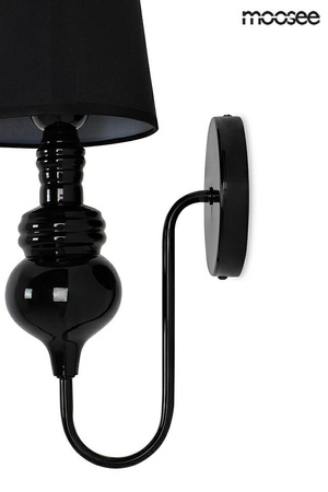 MOOSEE lampa ścienna QUEEN 15 czarna