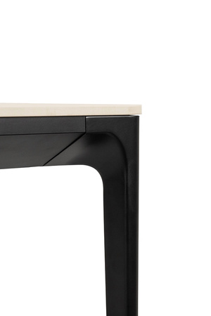 Stół SLIM 240x100 biały, czarny - ceramiczny marmur, aluminium