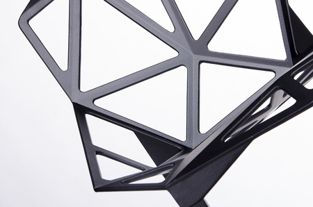 Krzesło SPLIT PREMIUM czarne - aluminium