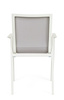 BIZZOTTO krzesło ogrodowe KRION szare