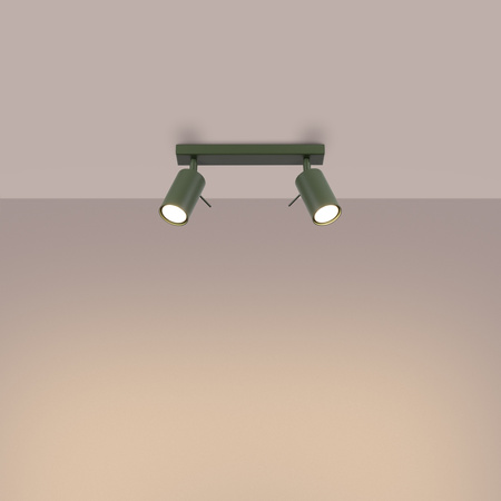 Plafon RING 2 zielony oliwkowy