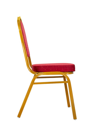 Krzesło bankietowe / konferencyjne HEROS czerwone / złote