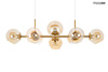 MOOSEE lampa wisząca ROMEO GOLD złota / bursztynowa
