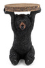 KARE stolik BEAR 53x33 cm drewniany / czarny
