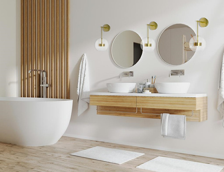 MOOSEE lampa ścienna CAPRI WALL złota